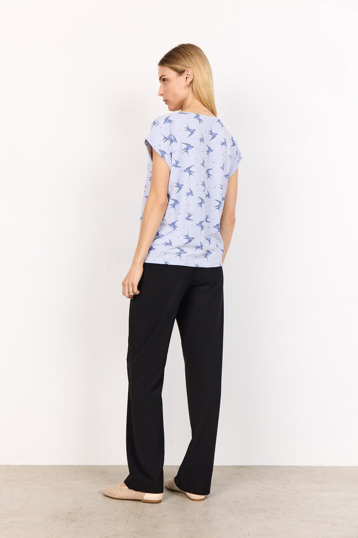 Le t-shirt imprimé oiseau Soya Concept | 27127