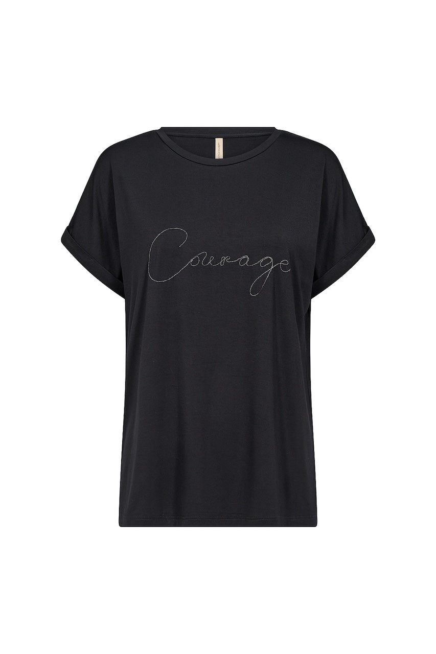 Le t-shirt imprimé ''courage'' Soya Concept | 27131