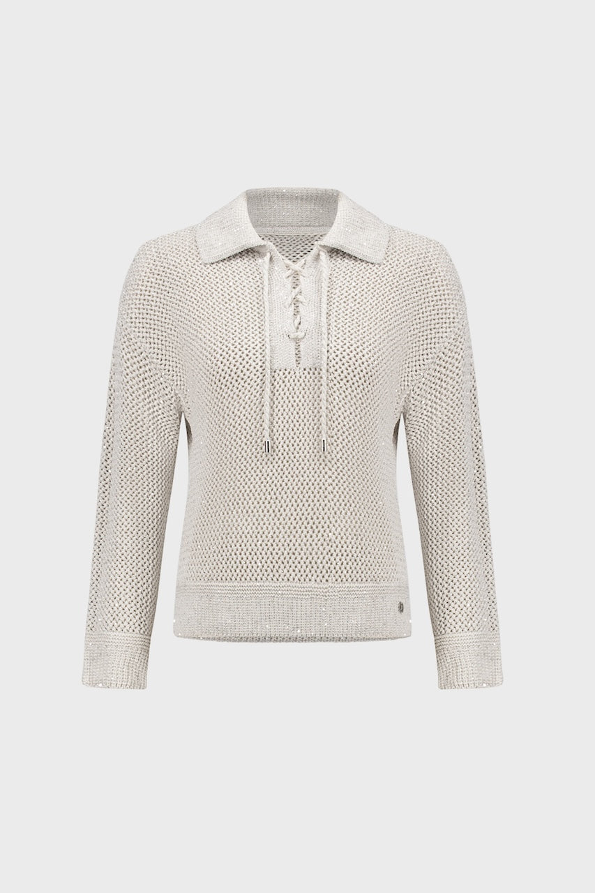 Le chandail polo à paillettes Joseph Ribkoff | 271904