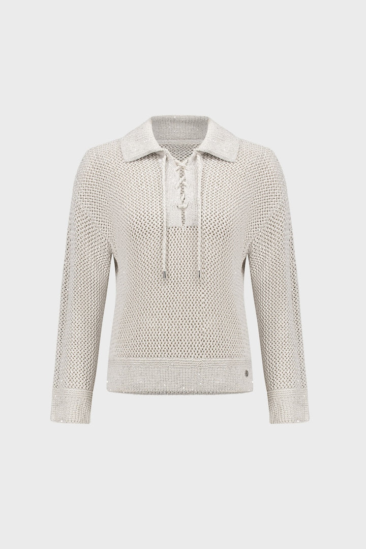 Le chandail polo à paillettes Joseph Ribkoff | 271904