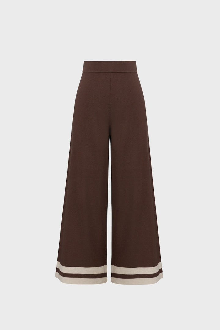 Le pantalon culotte en tricot à ourlet rayé Joseph Ribkoff | 271959