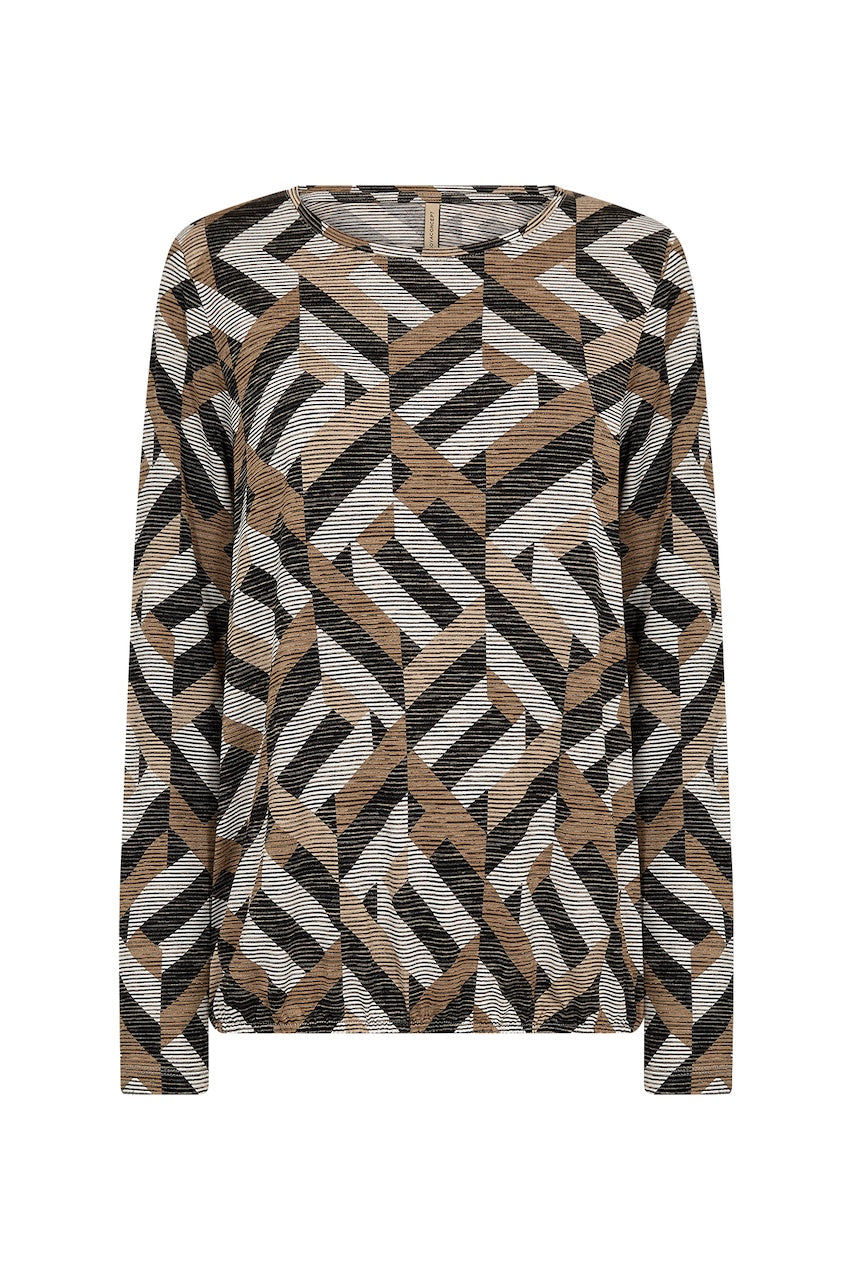 Le haut imprimé géométrique Soya Concept | 27204