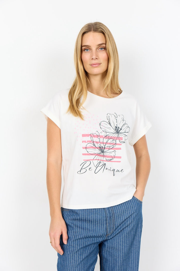 Le t-shirt imprimé floral Soya Concept | 27510