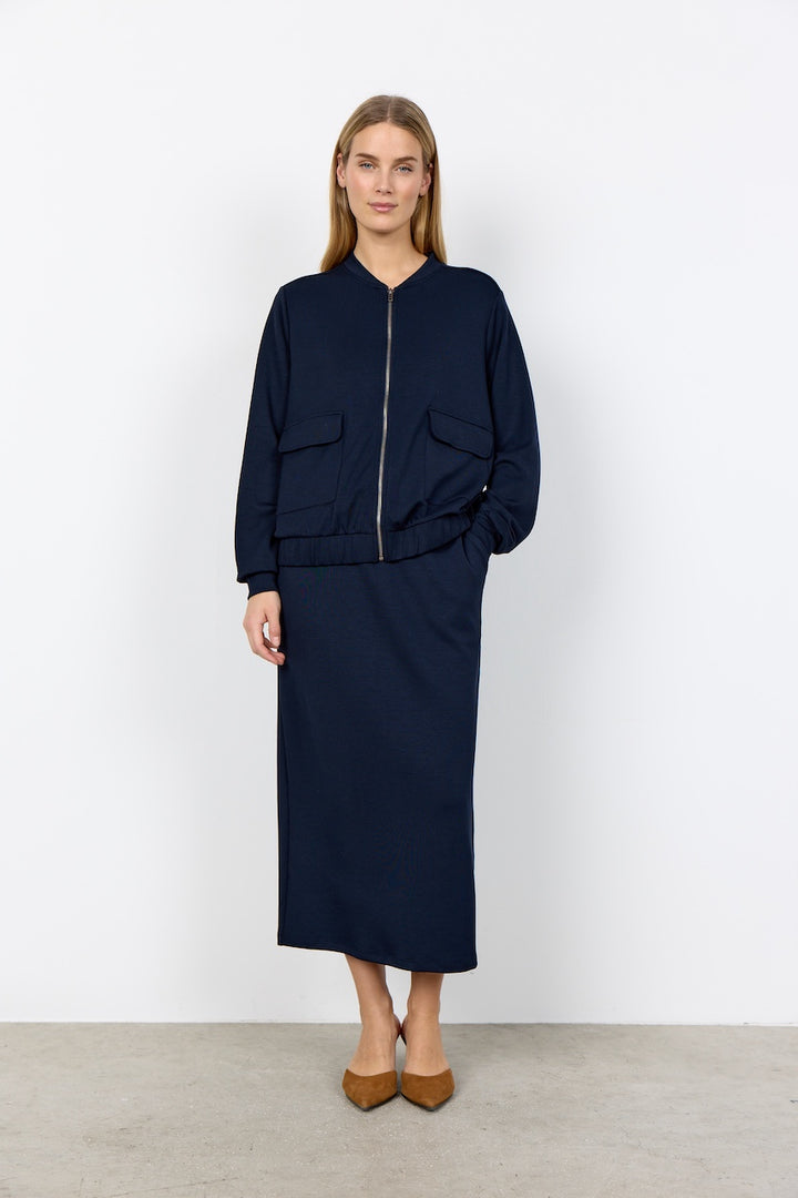 Le cardigan à fermeture éclair Soya Concept | 27536