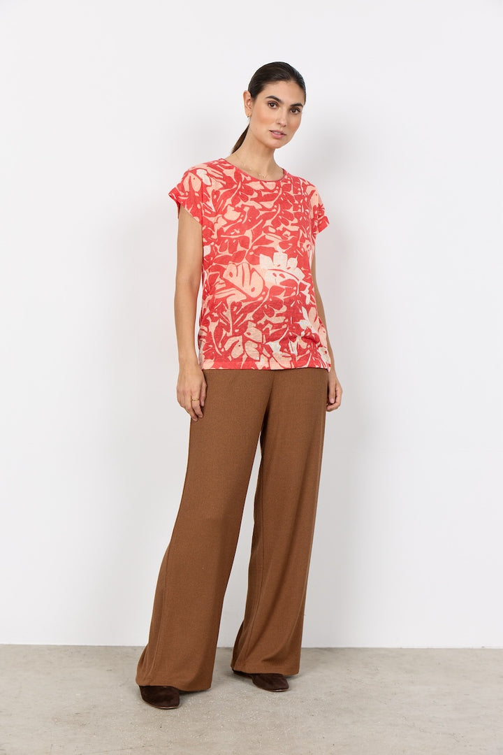 Le t-shirt imprimé feuillage Soya Concept | 27584