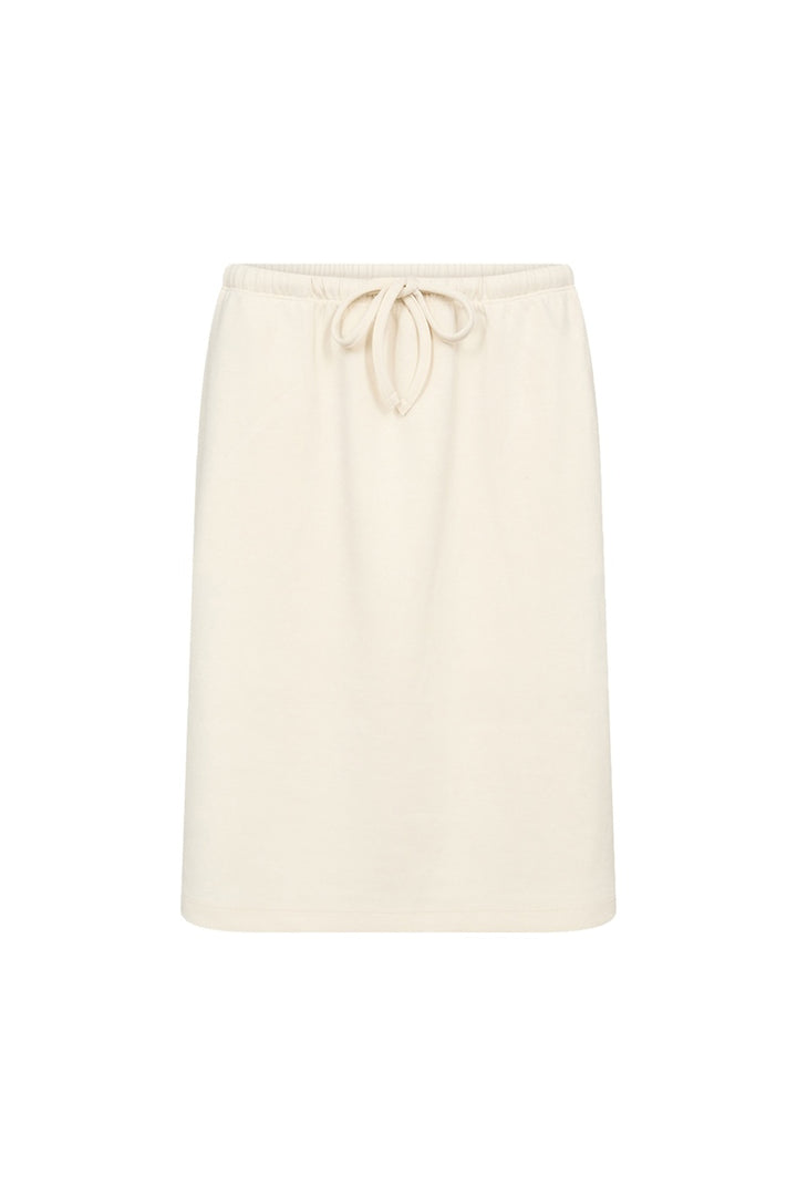La jupe minimaliste à taille élastique Soya Concept 27587 – Crème – vue 1
