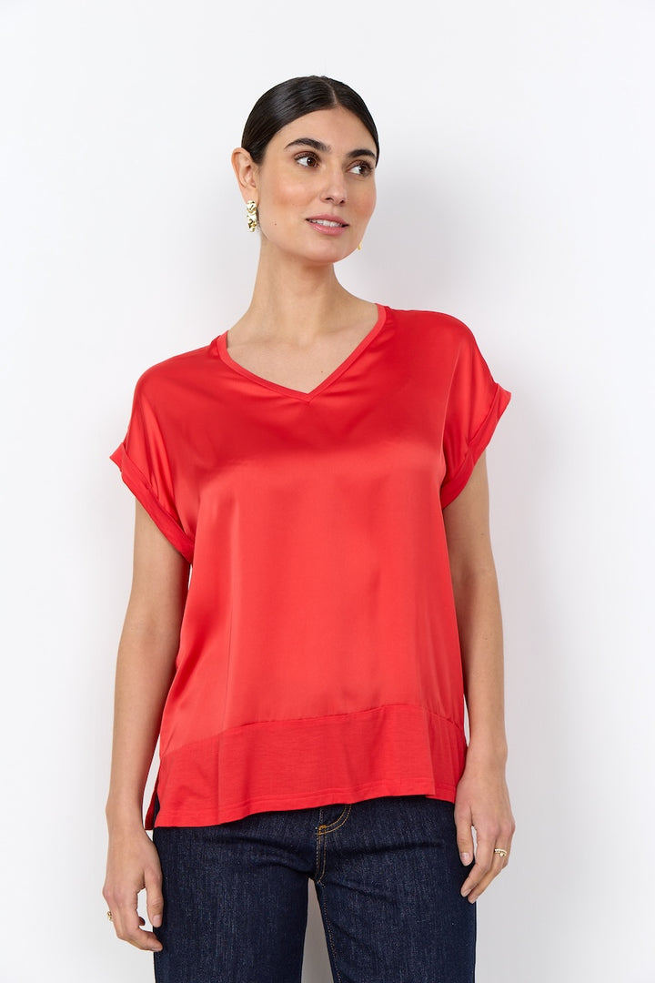 Le t-shirt à col en V Soya Concept | 27629