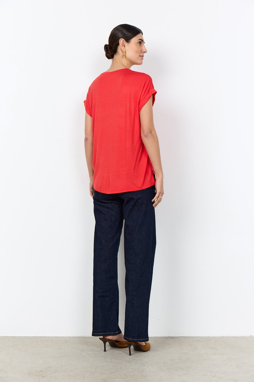 Le t-shirt à col en V Soya Concept | 27629