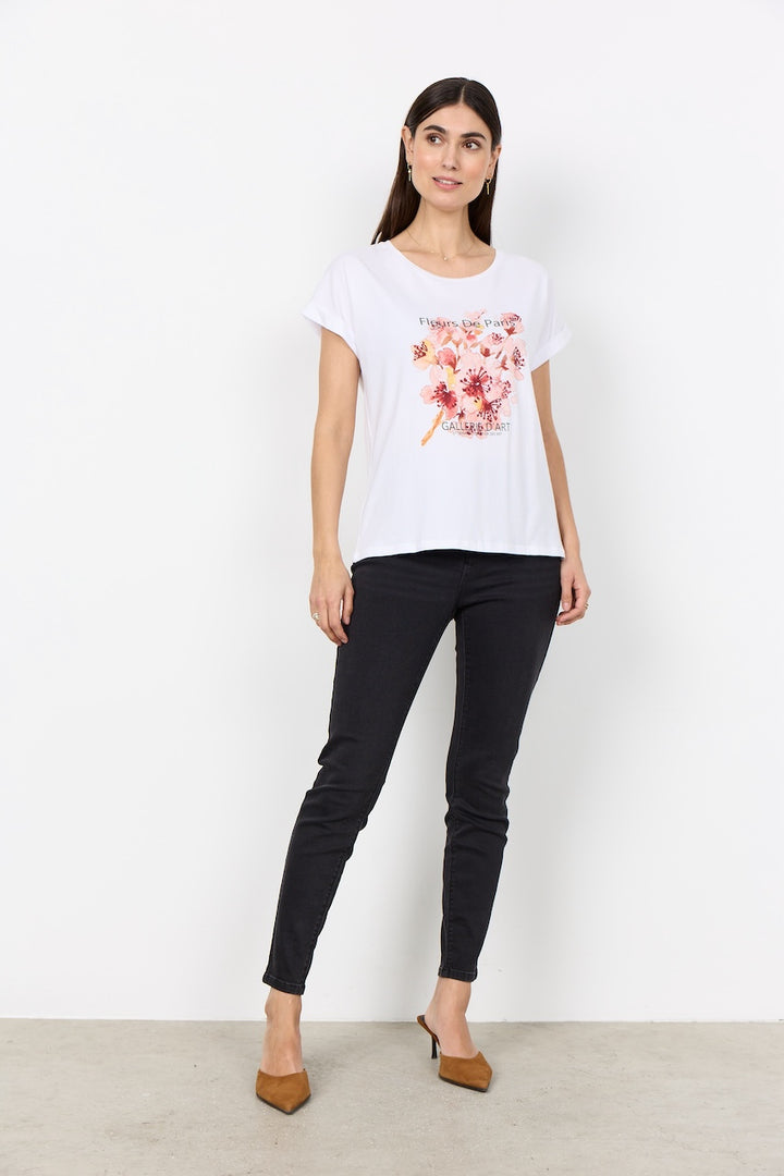 Le t-shirt imprimé floral Soya Concept | 27641
