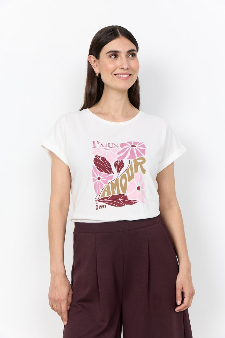 Le t-shirt imprimé Soya Concept | 27729