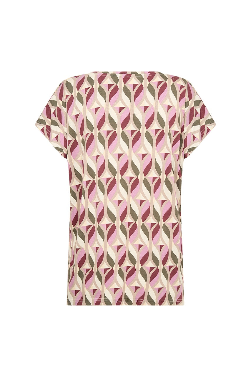 Le t-shirt à imprimé géométrique Soya Concept | 27772