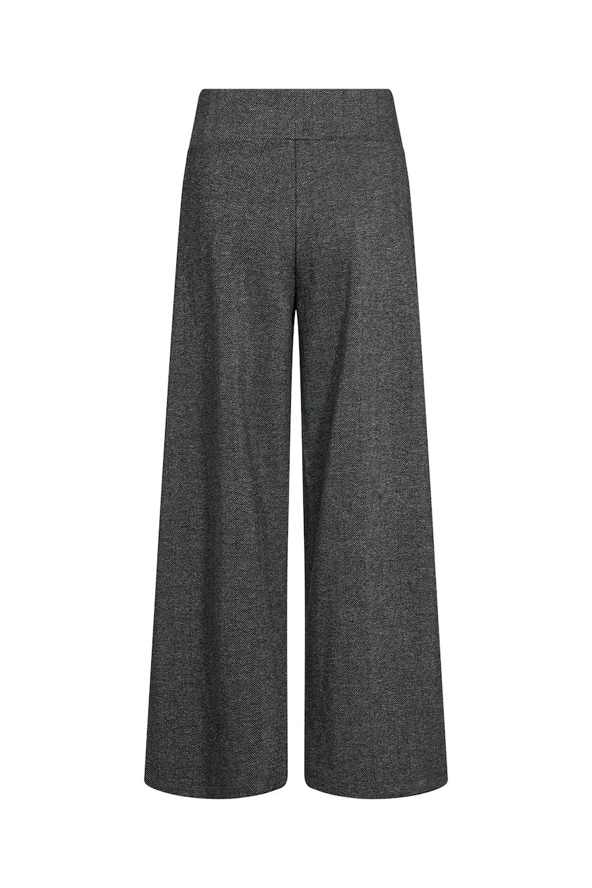 Le pantalon à jambe large texturé Soya Concept | 27814