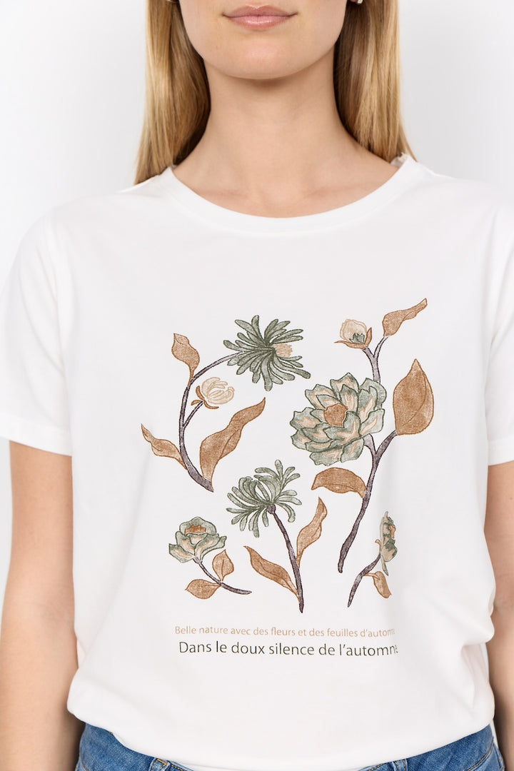 Le t-shirt imprimé botanique Soya Concept | 27835
