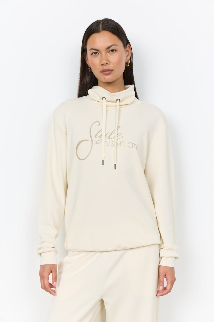 Le pull à col montant imprimé Soya Concept | 27850