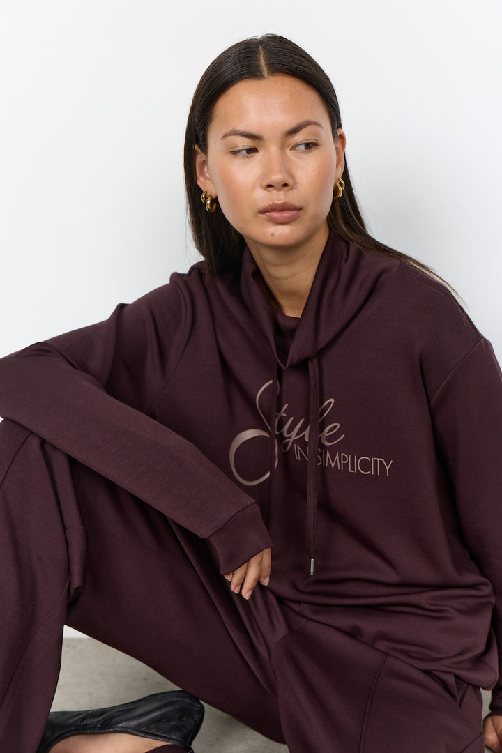 Le pull à col montant imprimé Soya Concept | 27850