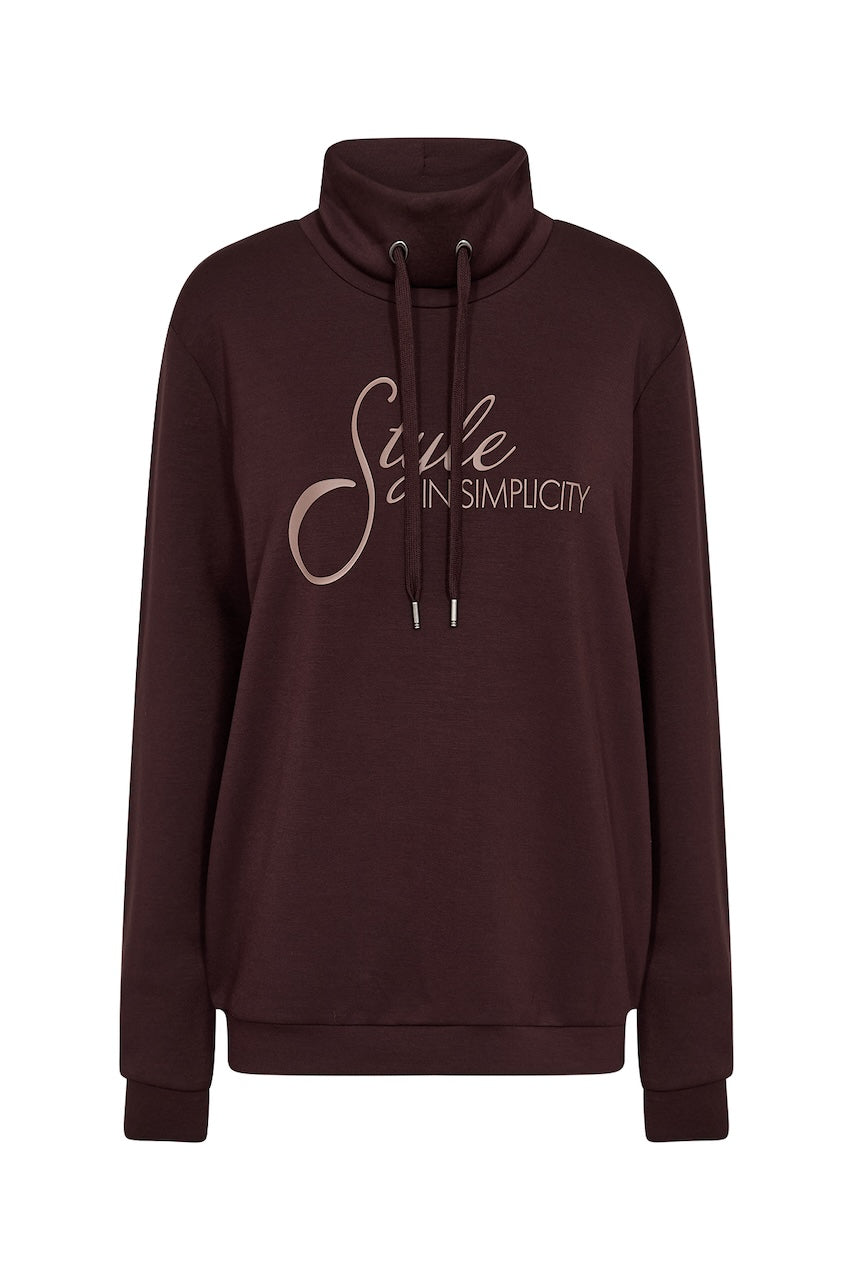 Le pull à col montant imprimé Soya Concept | 27850