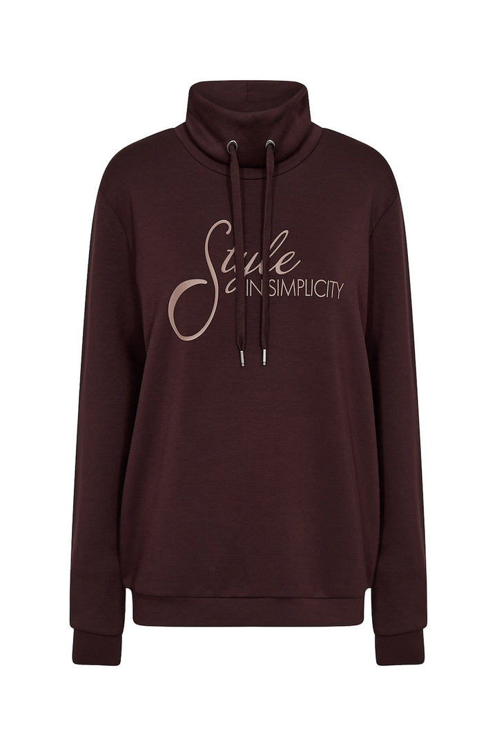 Le pull à col montant imprimé Soya Concept | 27850