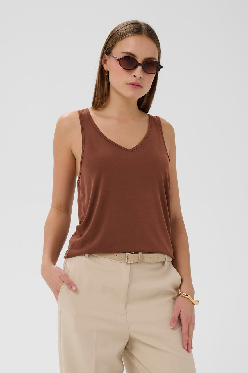 La camisole minimaliste à encolure en V Soaked | 30404199