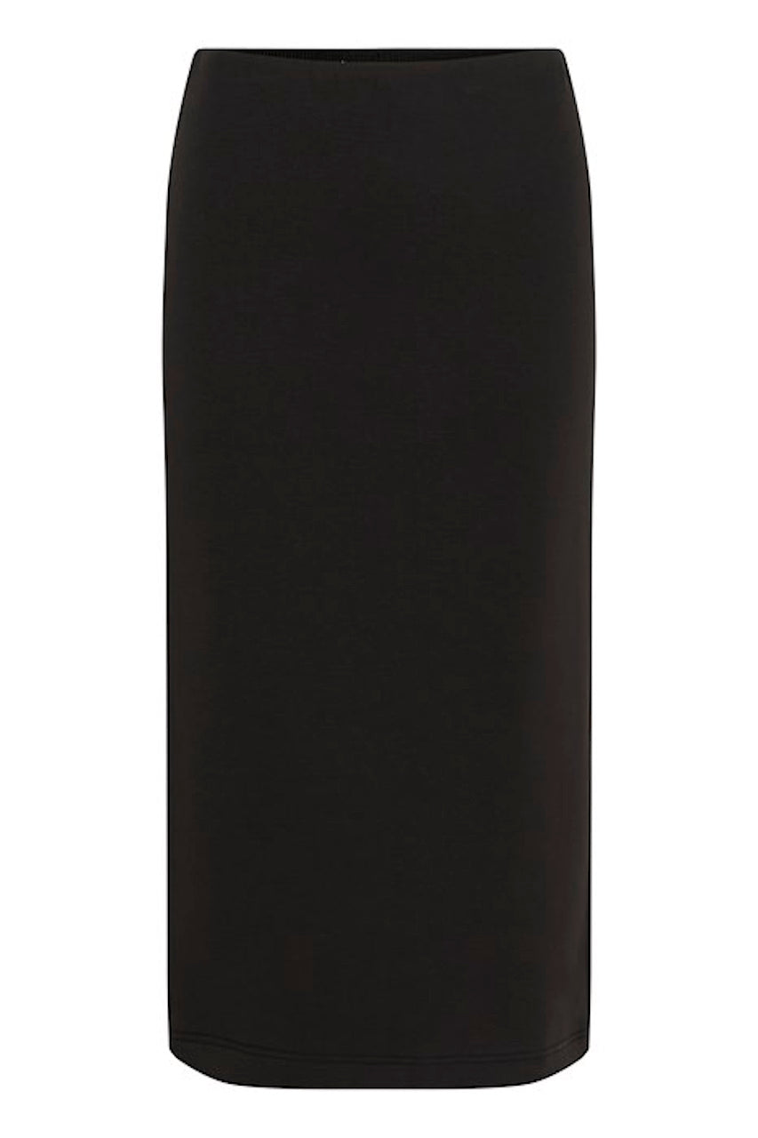 La jupe noire à fente arrière SOAKED | 30408495