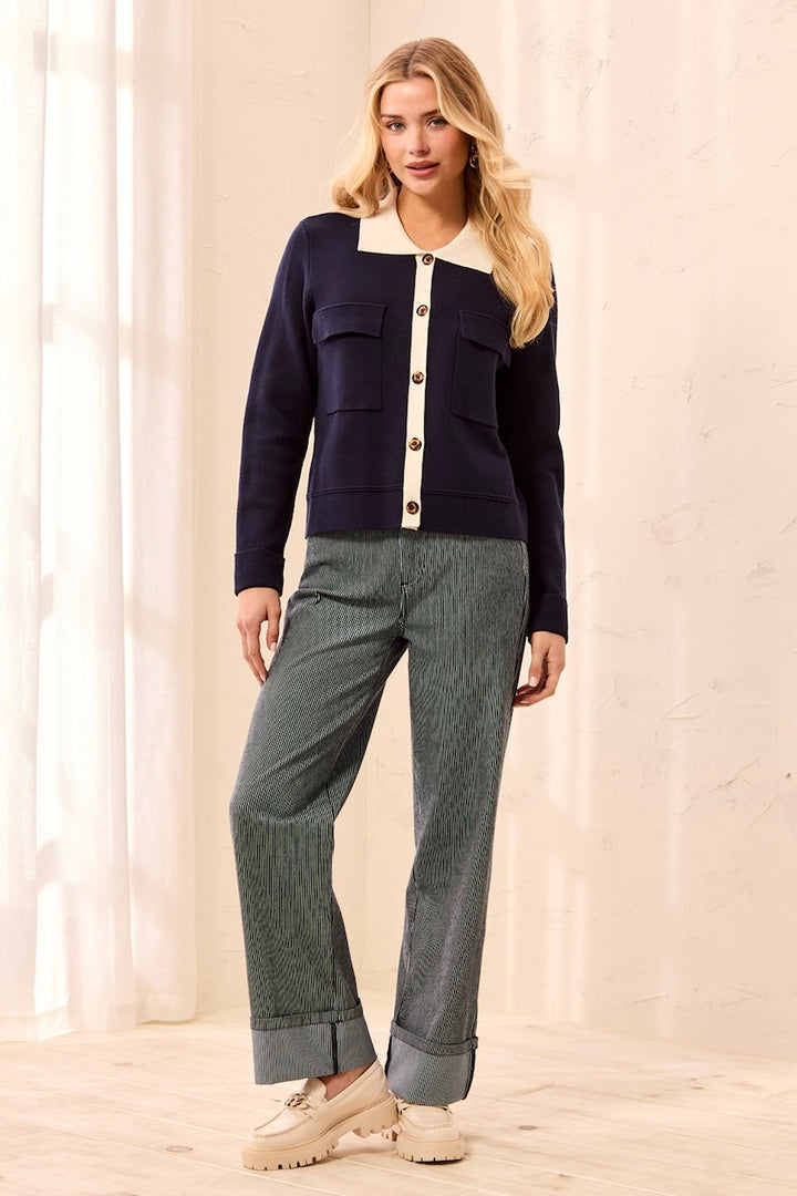 Le cardigan structuré en tricot jacquard Tribal | 3189O-8030