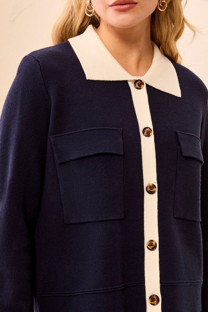 Le cardigan structuré en tricot jacquard Tribal | 3189O-8030