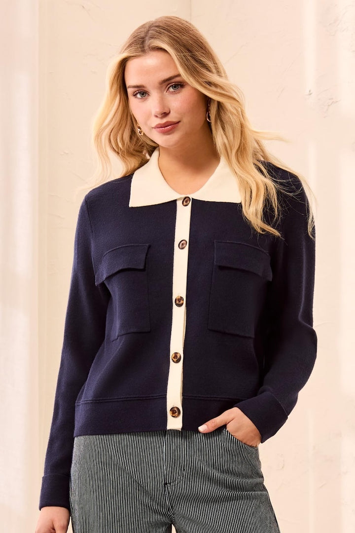 Le cardigan structuré en tricot jacquard Tribal | 3189O-8030
