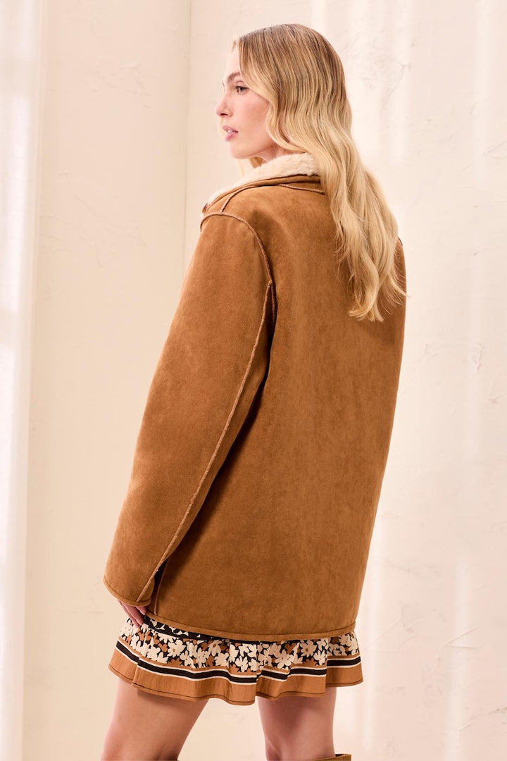 Le manteau réversible effet suède Tribal | 3239O-8545