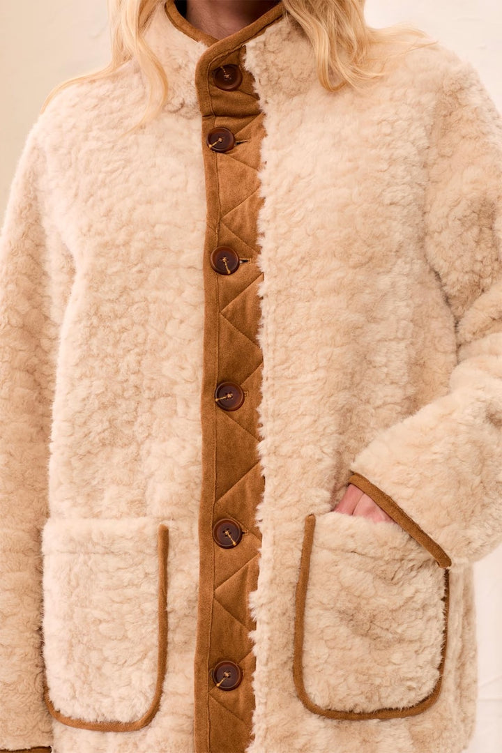 Le manteau réversible effet suède Tribal | 3239O-8545