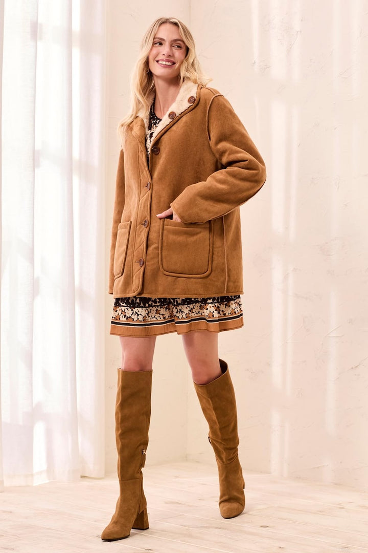 Le manteau réversible effet suède Tribal | 3239O-8545