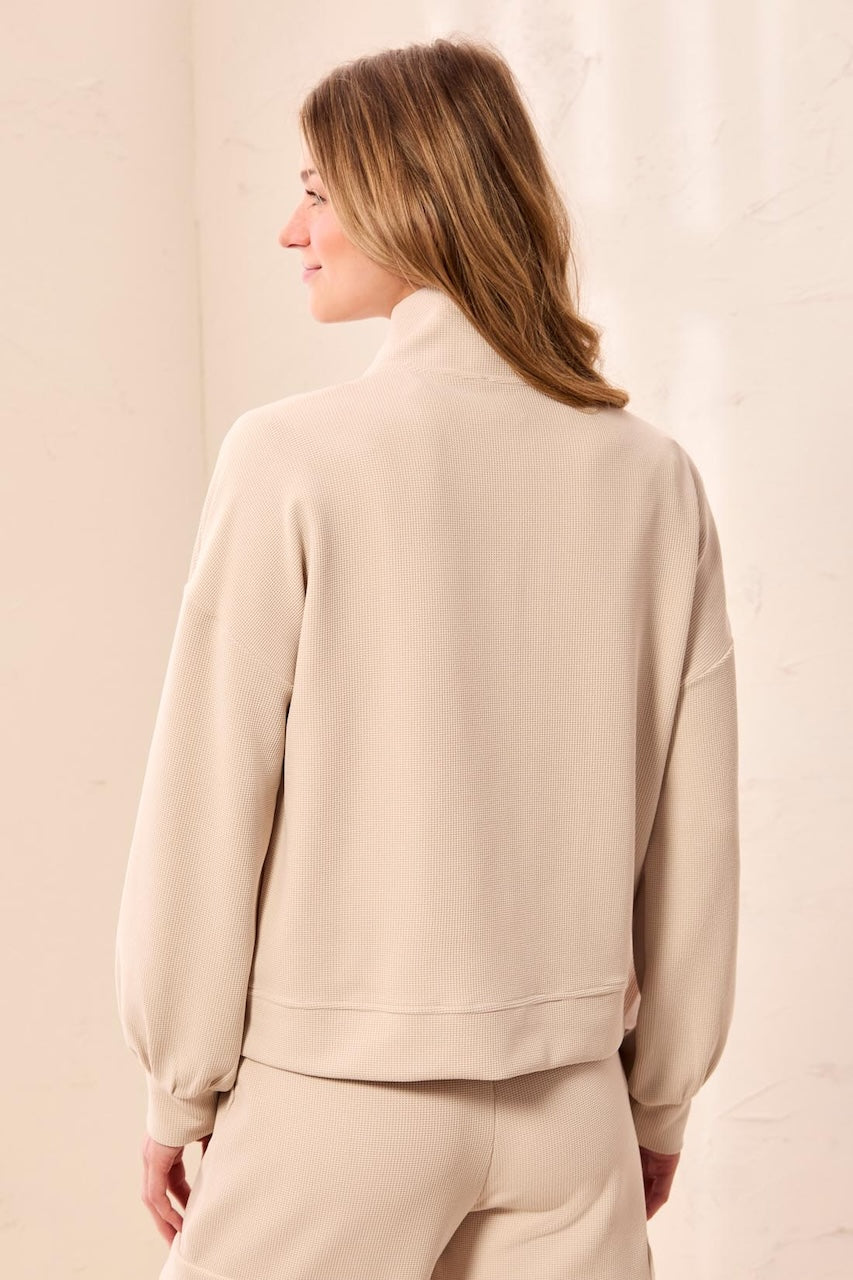 La veste zippée en maille gaufrée Tribal | 3277O-8561