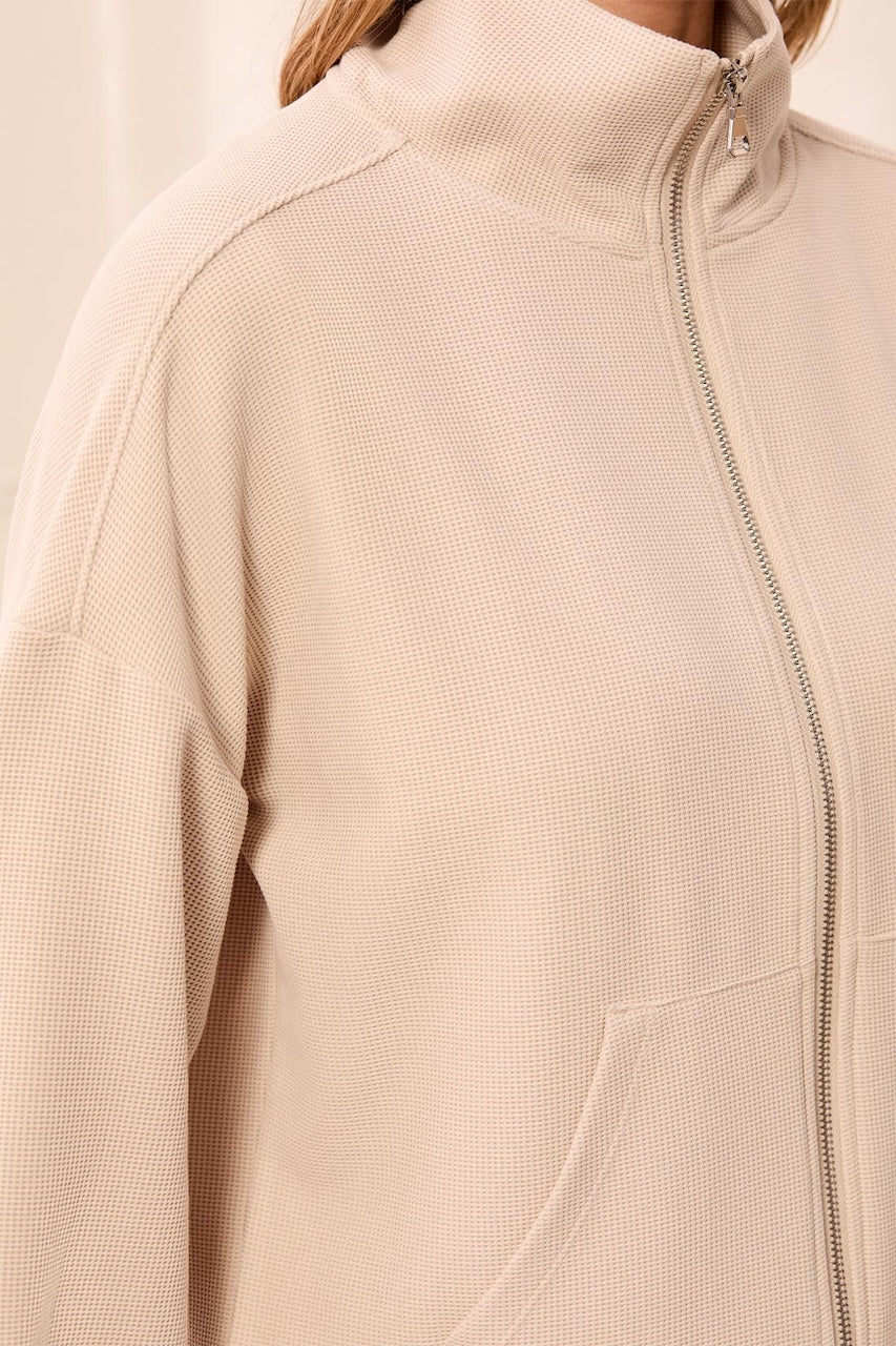 La veste zippée en maille gaufrée Tribal | 3277O-8561
