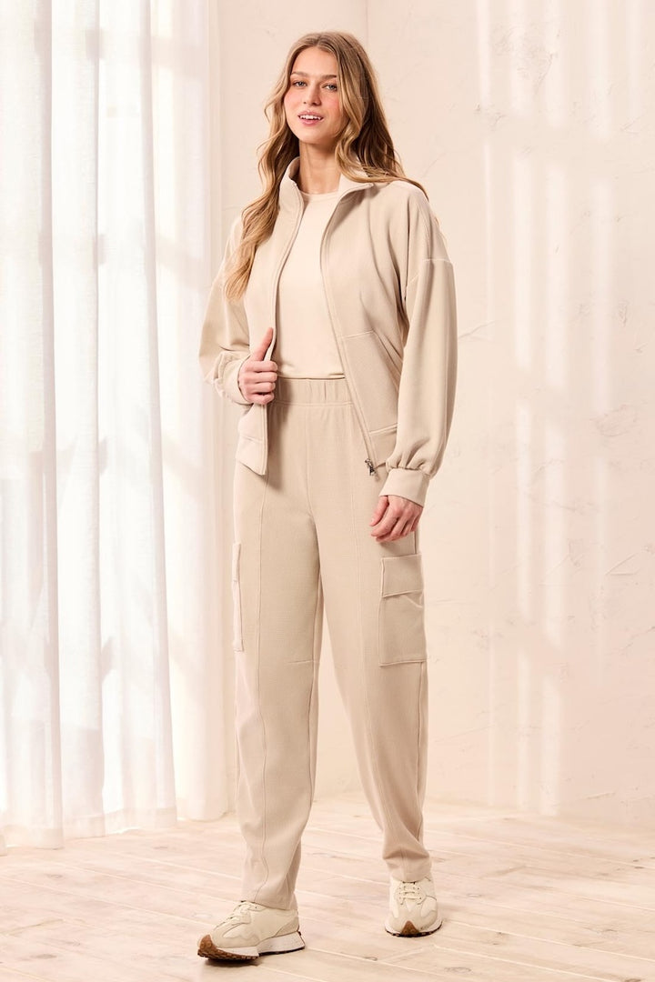 Le pantalon jogger cargo texturé Tribal | 3278O-8561