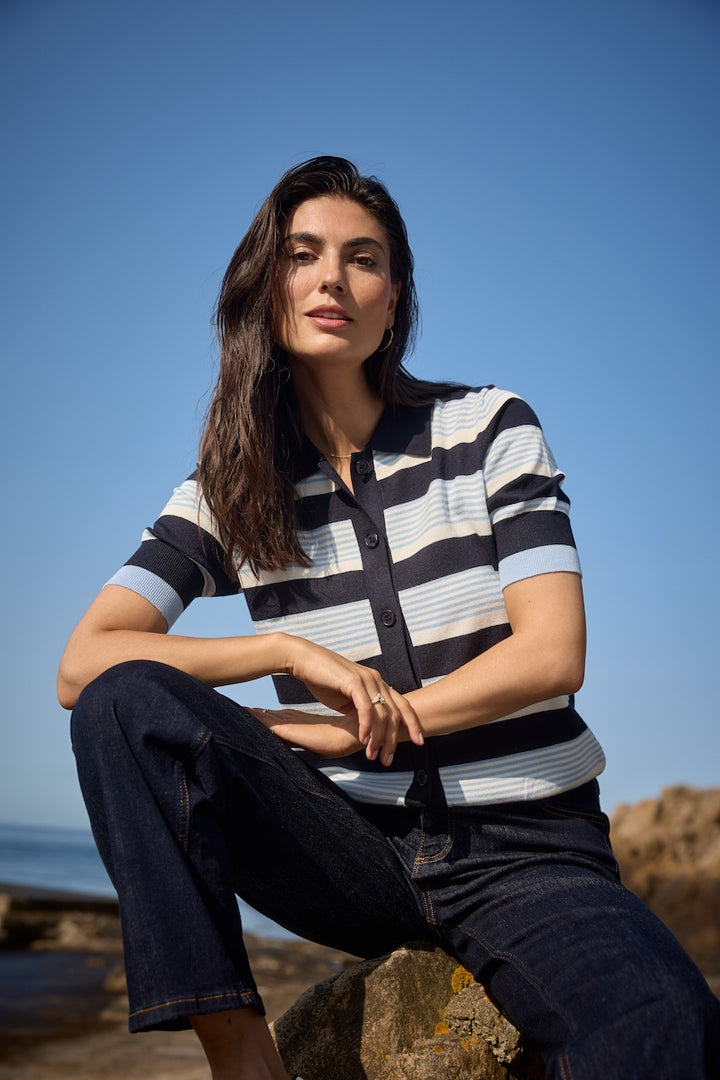 Le haut rayures affirmé Soya Concept | 33785