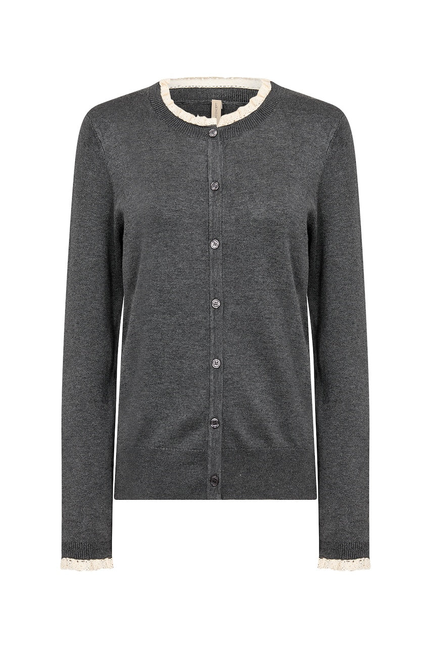 Le cardigan à détails de dentelle Soya Concept | 33860