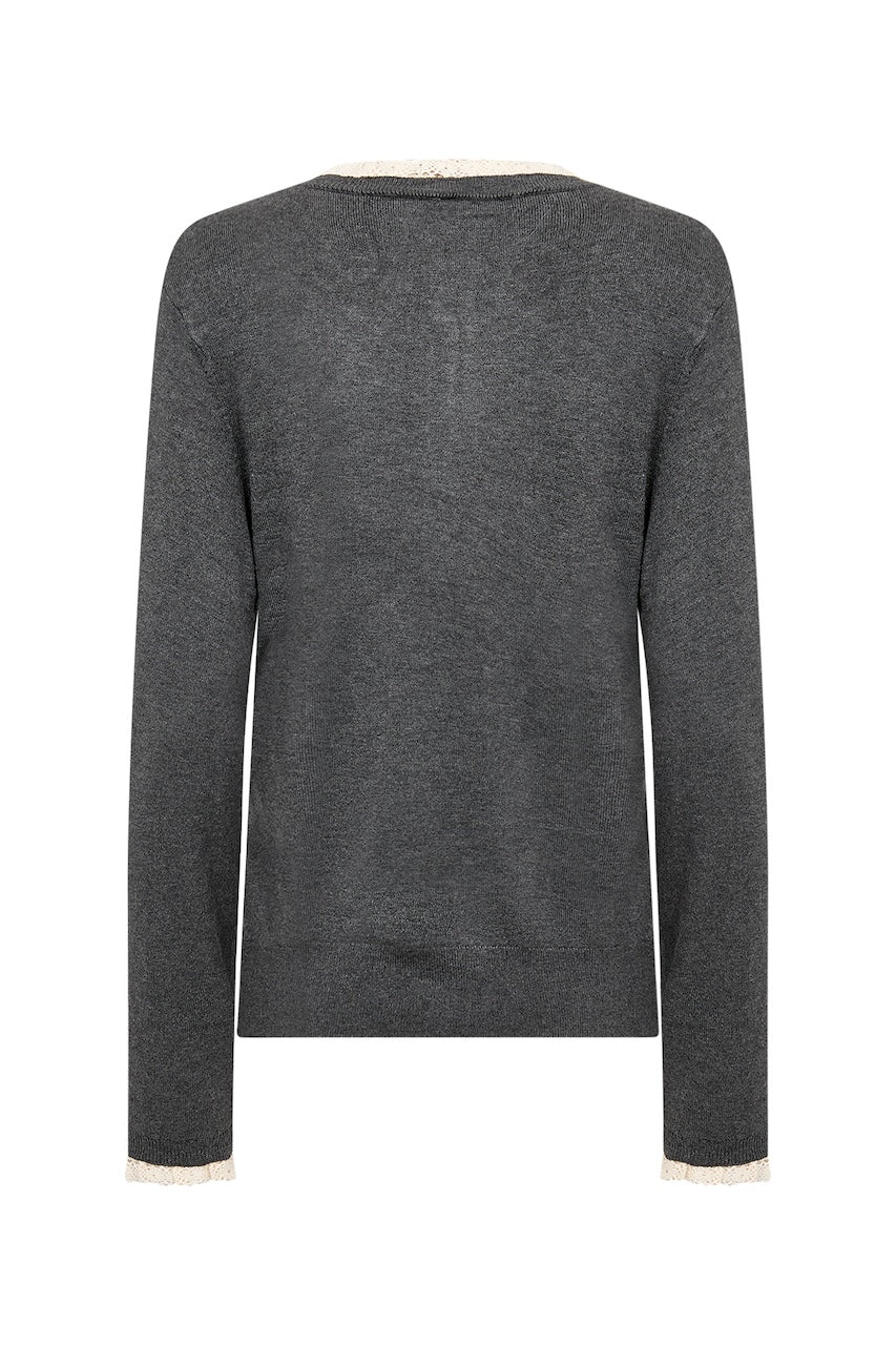 Le cardigan à détails de dentelle Soya Concept | 33860