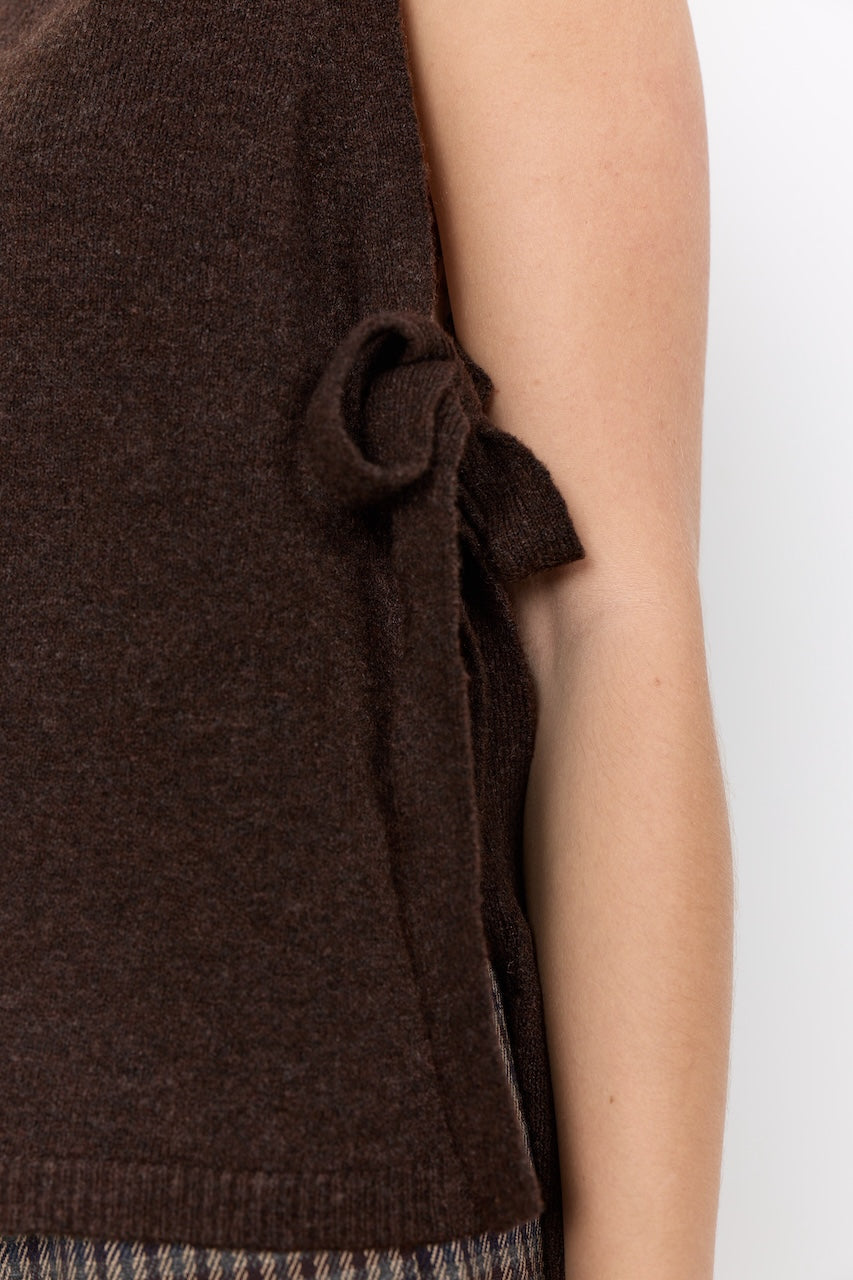 Le débardeur en tricot à liens Soya Concept | 33869