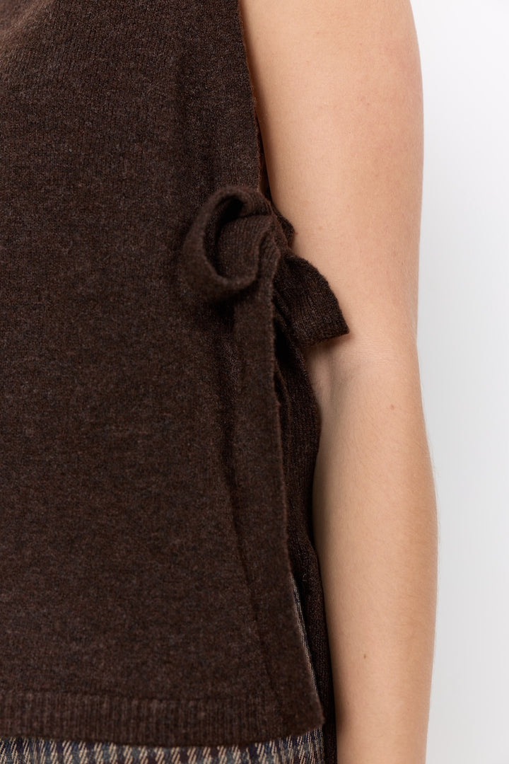 Le débardeur en tricot à liens Soya Concept | 33869