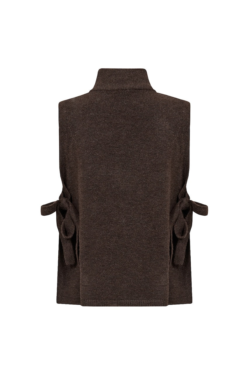 Le débardeur en tricot à liens Soya Concept | 33869