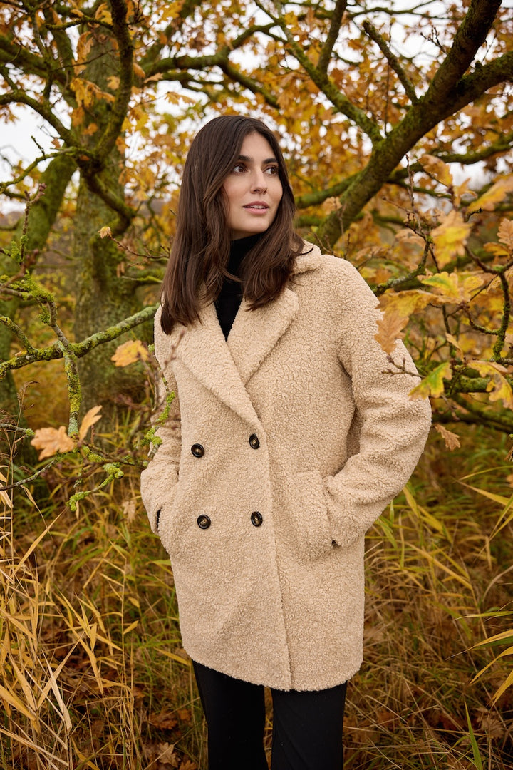 Le manteau effet peluche Soya Concept | 40216