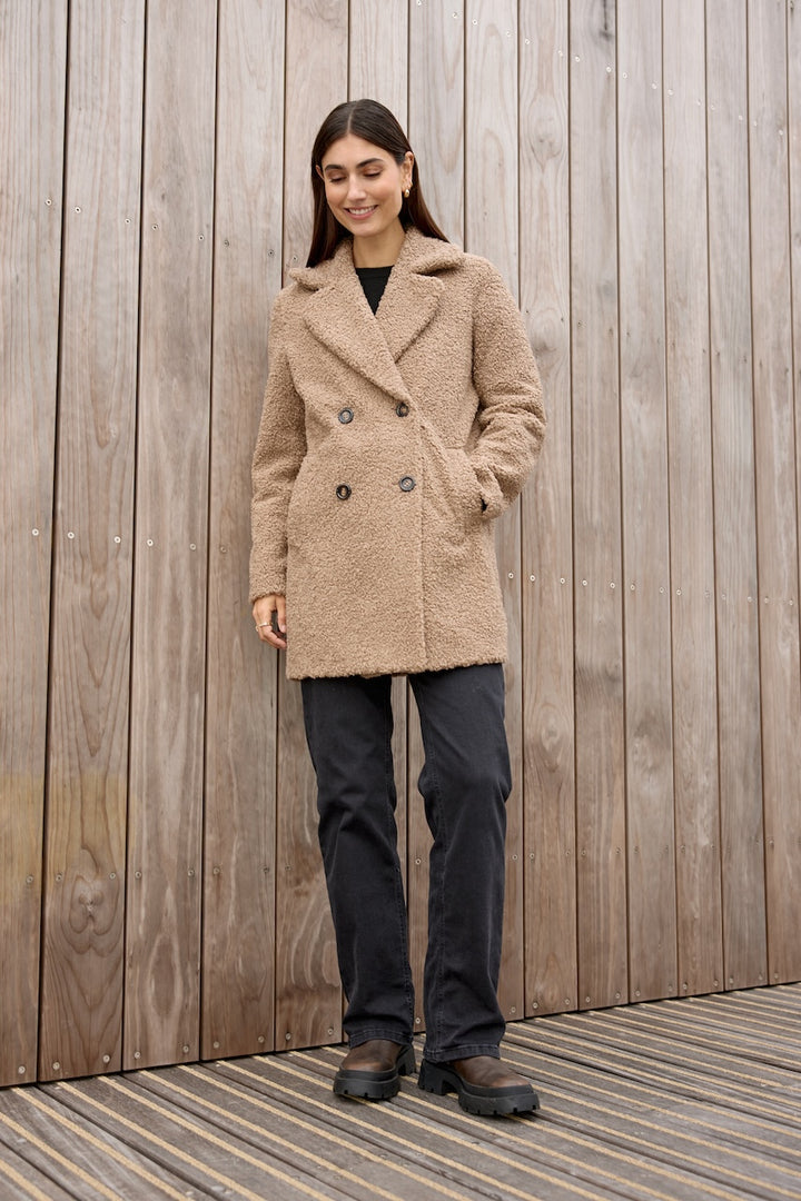 Le manteau effet peluche Soya Concept | 40216