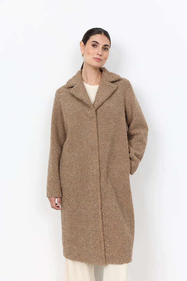 Le manteau long effet peluche Soya Concept | 40217