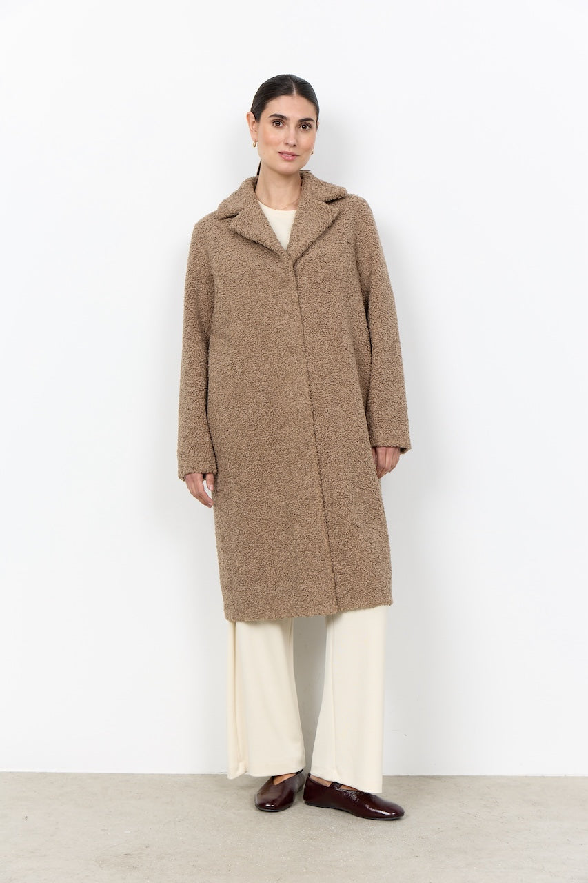 Le manteau long effet peluche Soya Concept | 40217