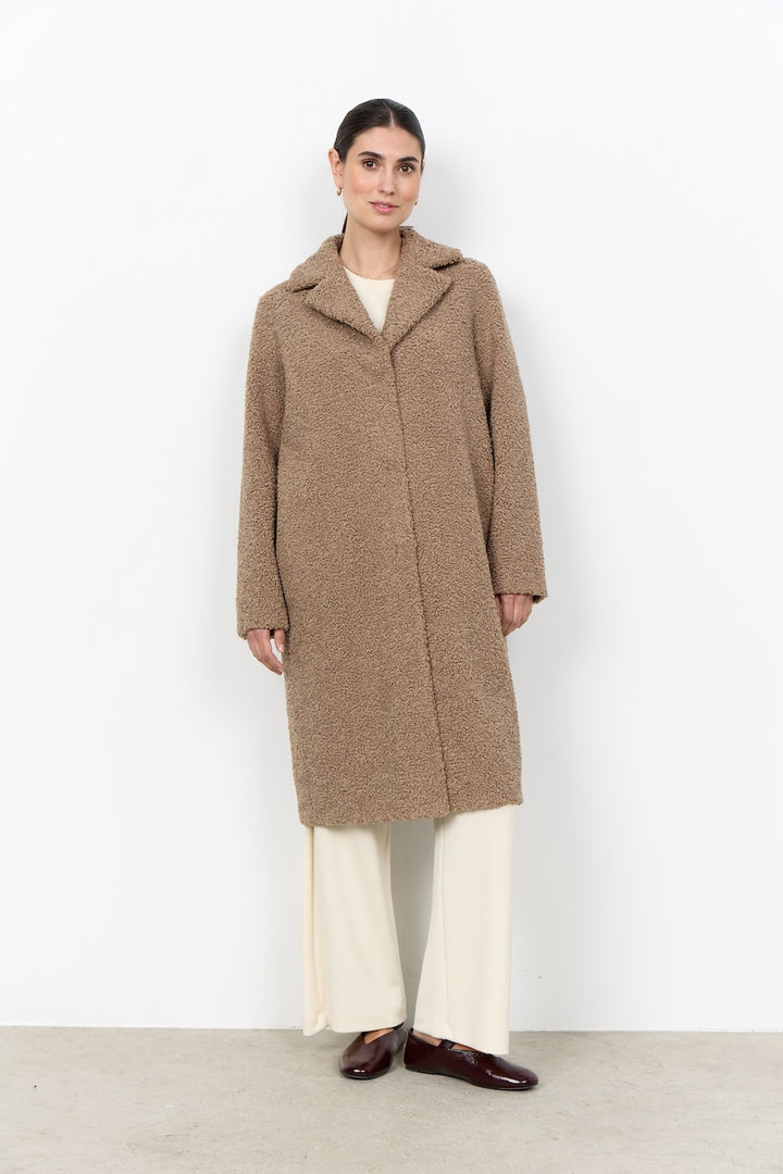 Le manteau long effet peluche Soya Concept | 40217