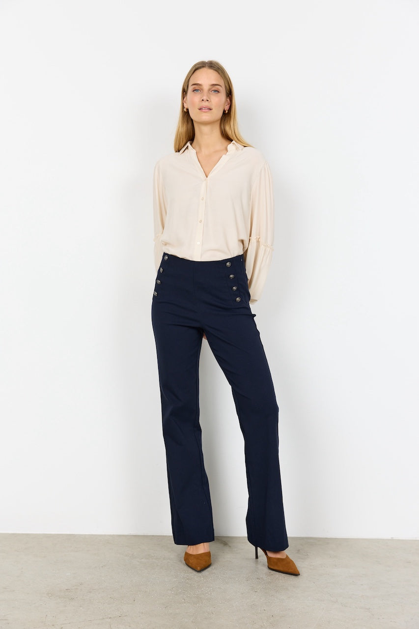 Le pantalon boutons décoratifs Soya Concept | 41552