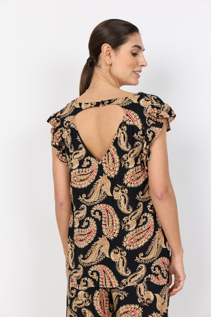 Le haut imprimé paisley Soya Concept | 41736