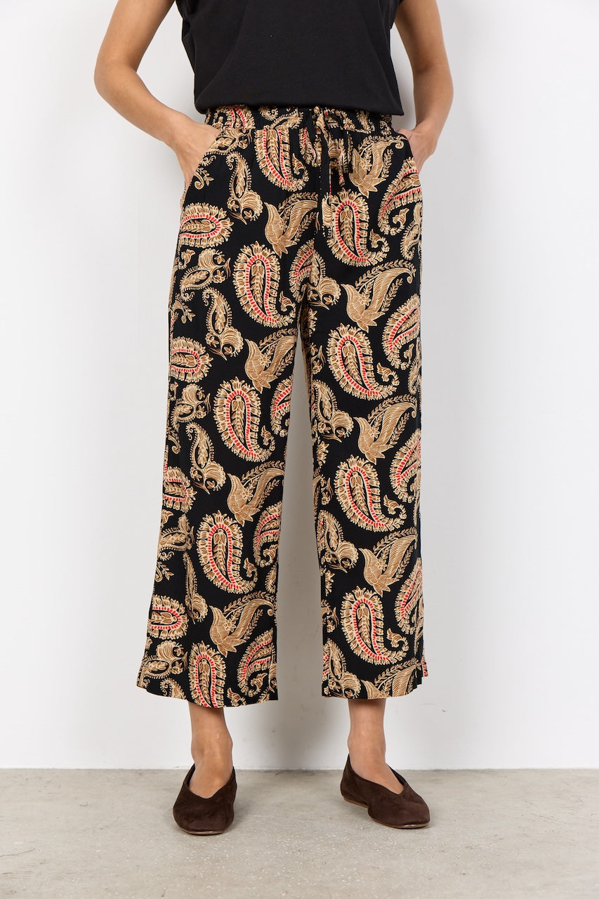 Le pantalon imprimé paisley Soya Concept | 41738