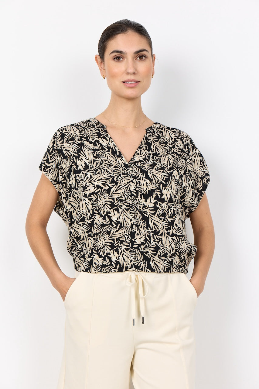 La blouse imprimée feuillage Soya Concept | 41741
