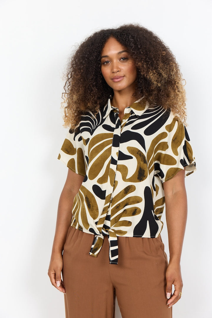 La chemise imprimée à nouer Soya Concept | 41761