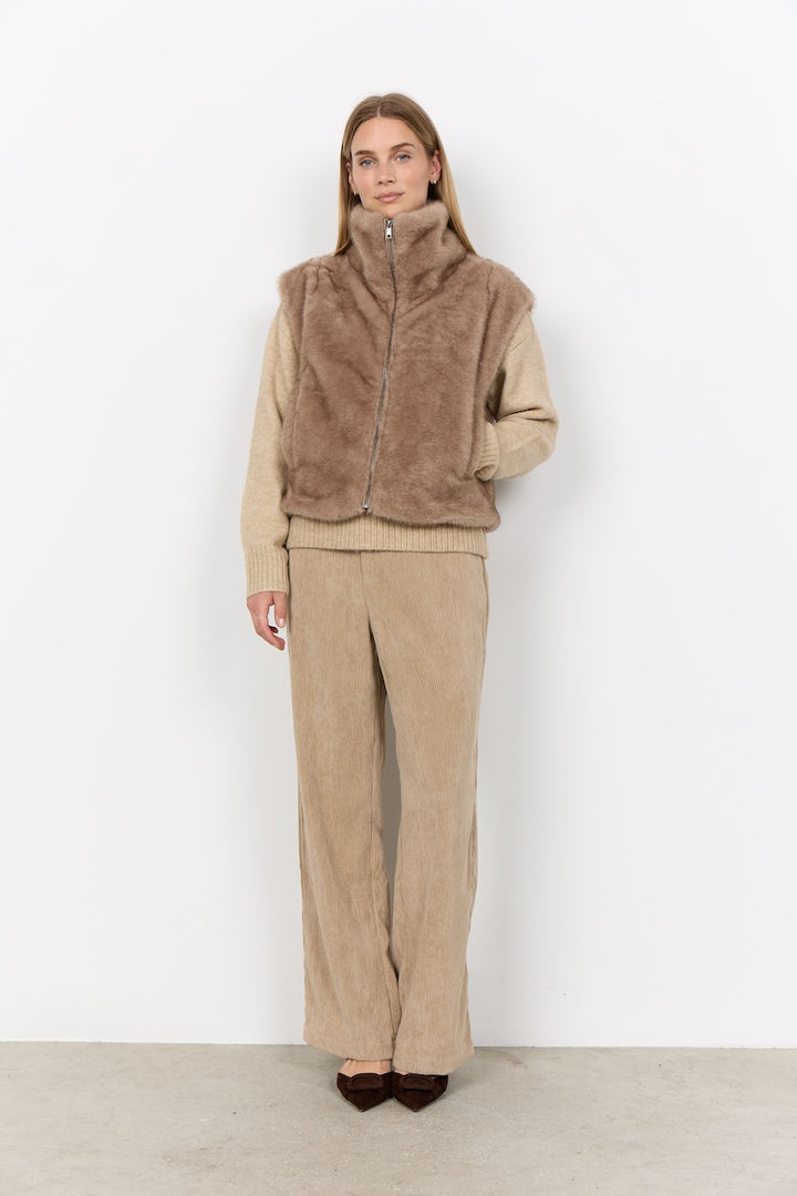 La veste sans manches texturée Soya Concept | 41933