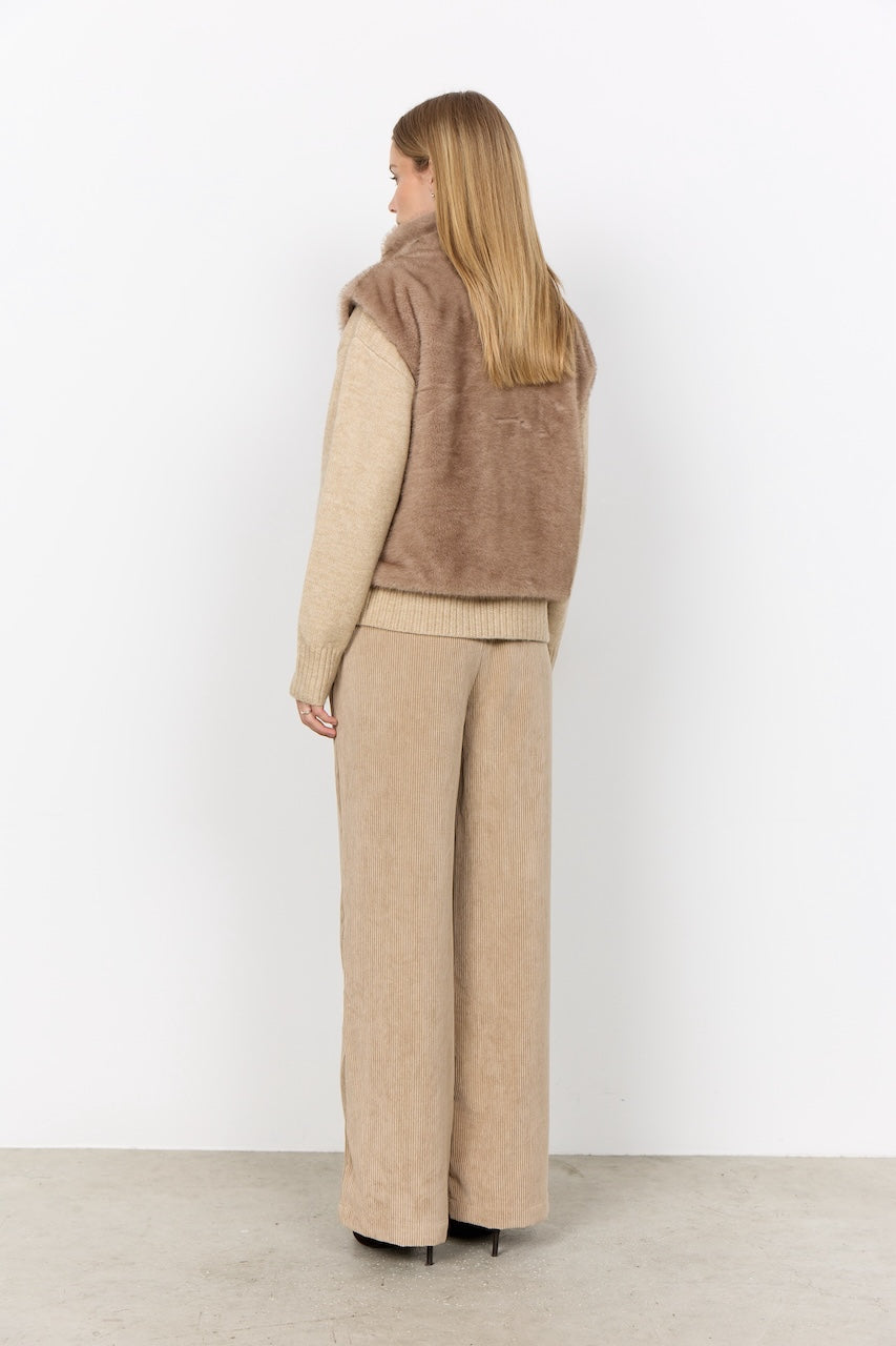 La veste sans manches texturée Soya Concept | 41933